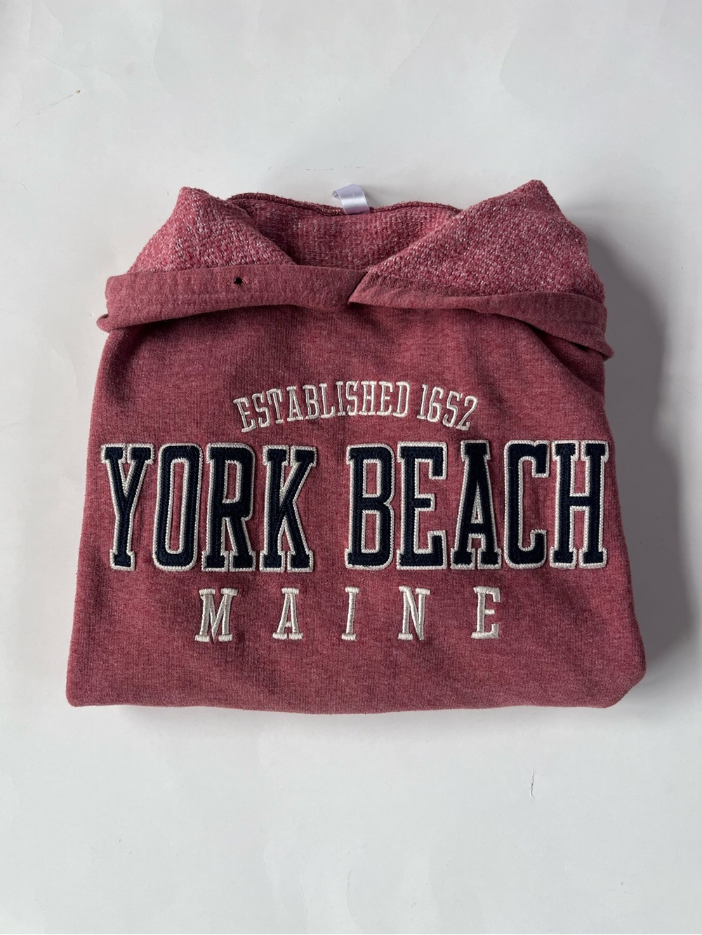 York Beach Hoodie Sweatshirt, Size Large